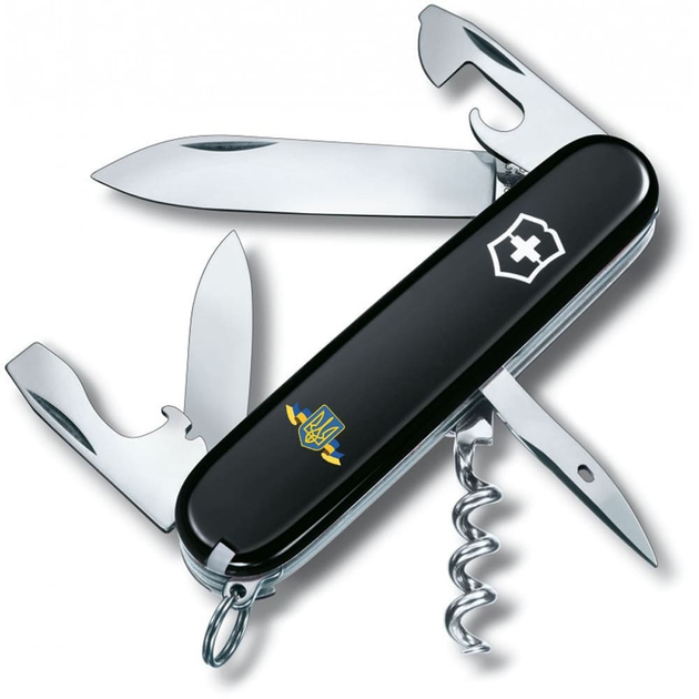 Складаний ніж Victorinox SPARTAN UKRAINE Герб України зі стрічкою 1.3603.3_T1010u - зображення 1