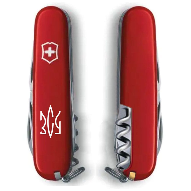 Складной нож Victorinox SPARTAN UKRAINE Трезубец ЗСУ бел. 1.3603_T0390u - изображение 2