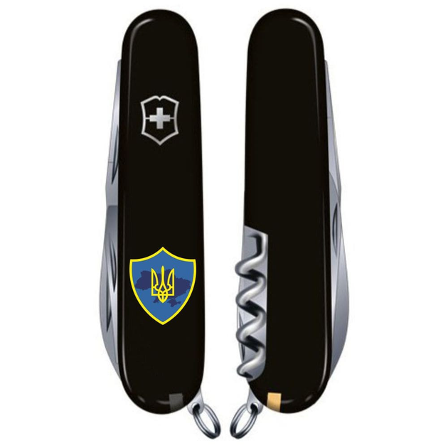 Складаний ніж Victorinox CLIMBER UKRAINE Тризуб на щиті 1.3703.3_T1080u - зображення 2