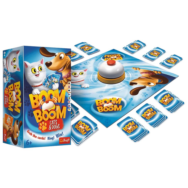 Игра настольная Trefl Boom Boom Cats and Dogs (языконезависимая) (02004 ...