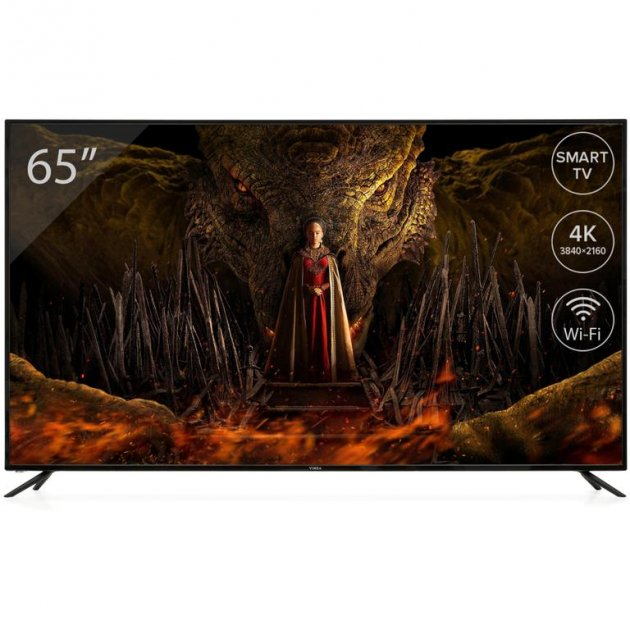 Телевізор Vinga S65UHD22B - зображення 1