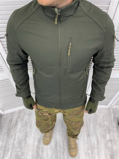 Тактическая теплая зимняя военная куртка Combat, Камуфляж: Олива, Размер: L - изображение 2