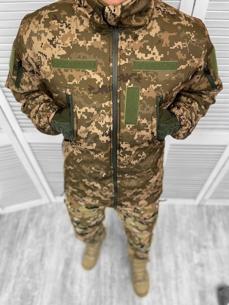 Тактична тепла зимова військова куртка - бушлат Tactic, Камуфляж: Піксель, Розмір: L - зображення 2
