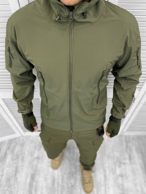 Тактична тепла зимова військова форма комплект Knight Oliva (Куртка + Штани), Камуфляж: Олива, Розмір: M - зображення 2