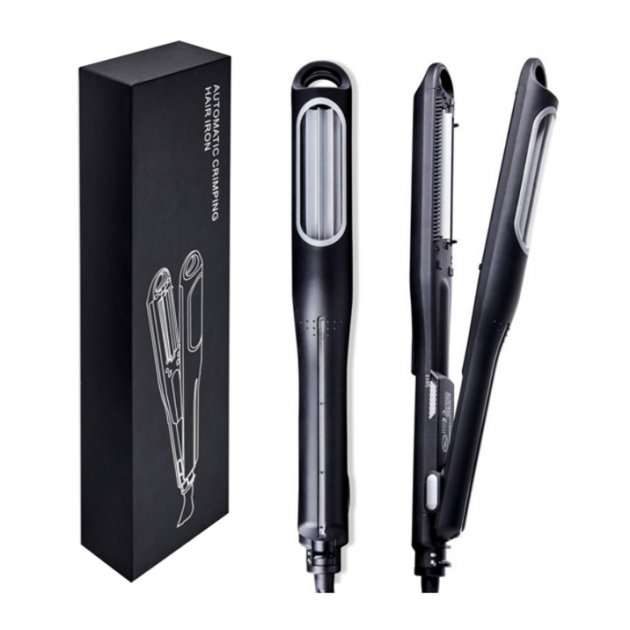 Crimped hair shop curling iron