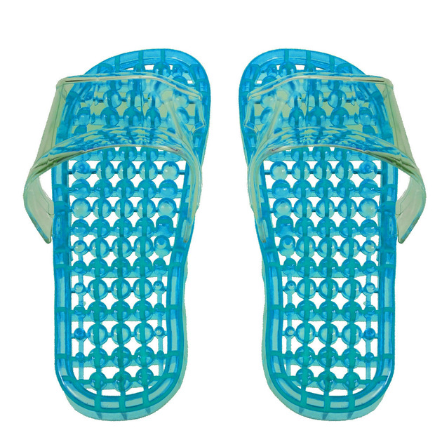 Тапочки масажні Supretto зиліконові для пляжу, душа, басейни, сауни (Голубовий XL) (5919 0003) - зображення 2