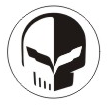 Захисні ковпачки на ніпеля Racing Skull Corvette (Череп ч/б) CountryMan 4 шт Чорні - зображення 2