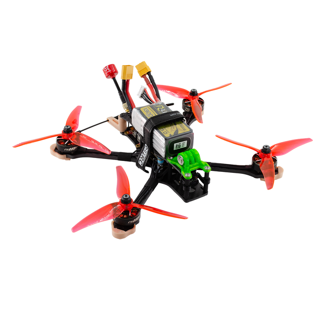 Спортивний квадрокоптер з FPV окулярами та пультом TX16S – фото