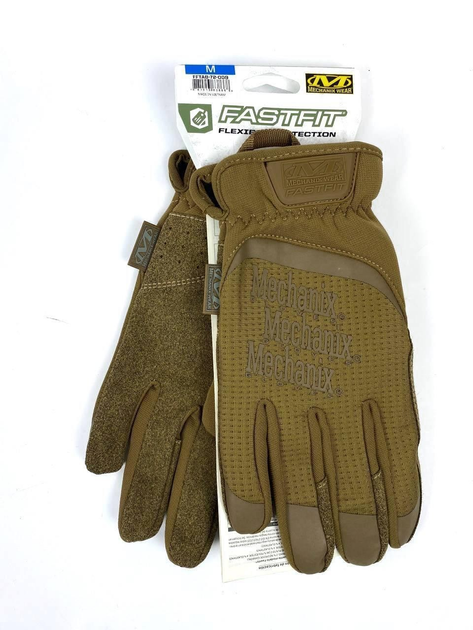 Перчатки военные тактические Mechanix Fastfit койот, размер M - изображение 1