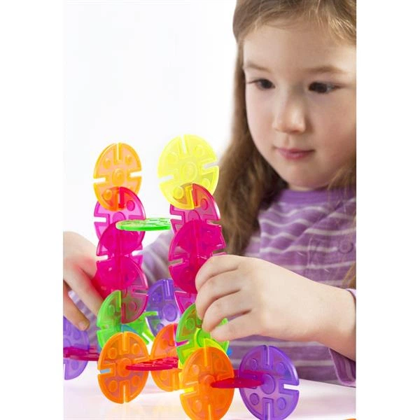 Конструктор Guidecraft Interlox Discs Диски, 96 деталей (G16834) - изображение 8