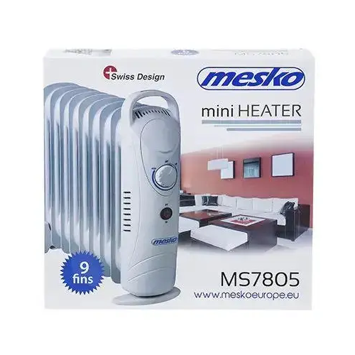 Олійний обігрівач радіатор Mesko MS 7805 1000Вт - зображення 3