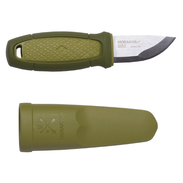 Нож Morakniv Eldris с чехлом, нержавеющая сталь, зеленый - изображение 1