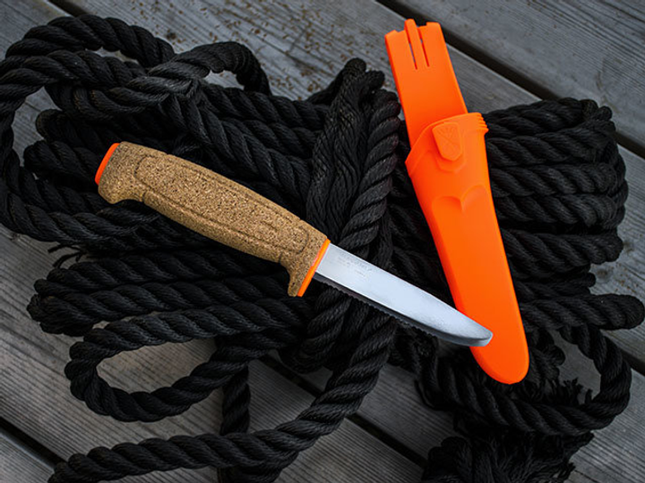 Ніж Morakniv Floating Serrated Knife, нержавіюча сталь, пробкова ручка 13131 - зображення 1