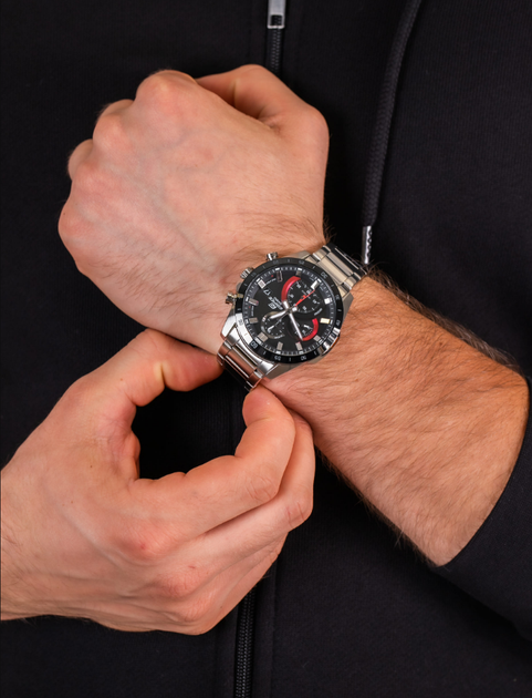 Мужские часы с неоновым дисплеем Casio Edifice EFR-571DB-1A1VUEF - изображение 3