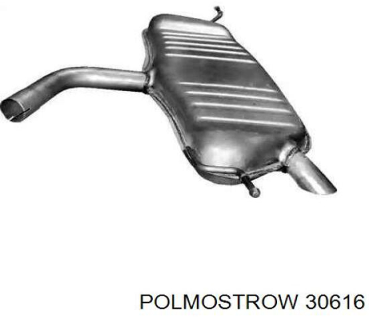 Глушитель POLMO Volkswagen Golf V / Golf V Plus 1.6i/1.6 Fsi Polmostrow (30.616) (Polmo-30.616) - изображение 2