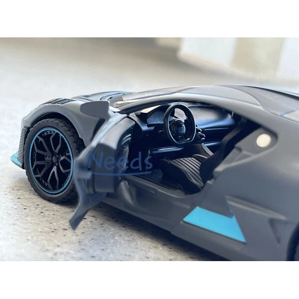 Машинка Bugatti Divo моделька игрушка металлическая коллекционная детская 15 см Серый (1597988) - изображение 6