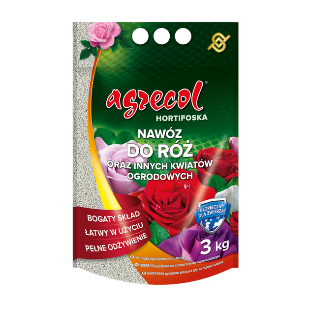 Добриво для троянд Hortifoska Agrecol 3 кг - Фото 1 Добриво для троянд Hortifoska Agrecol 3 кг - зображення 1