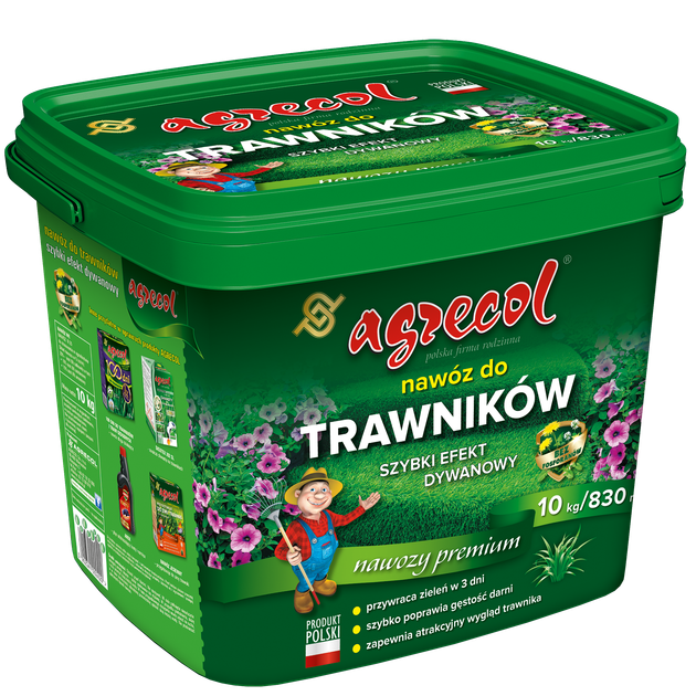 Удобрение для газонов быстрый ковровый эффект Agrecol 10 кг - изображение 2