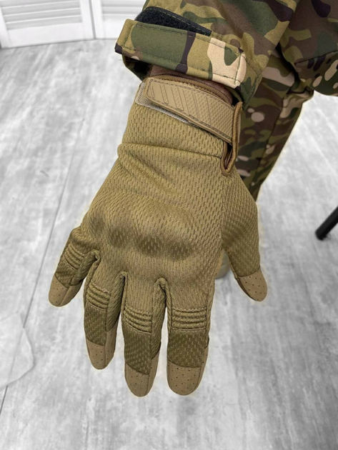 Тактические перчатки Soft Shell Coyote XL - изображение 2