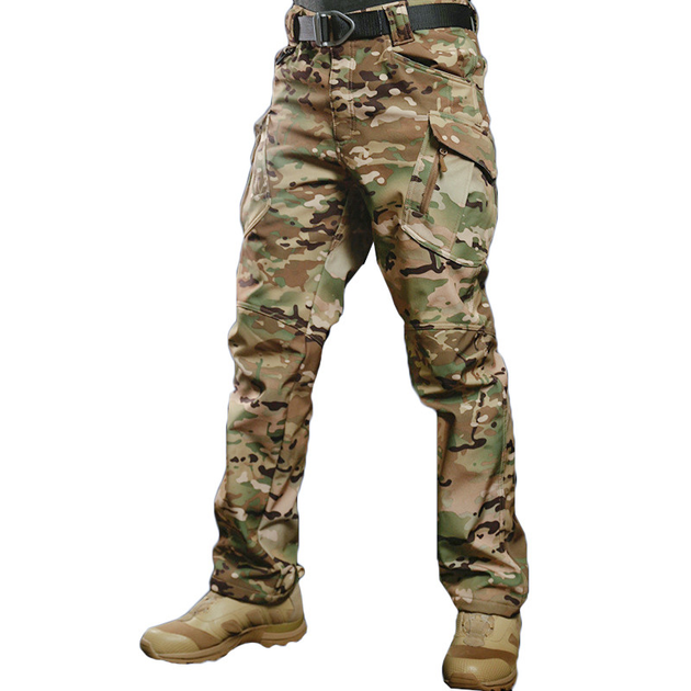 Тактичні штани S.archon X9JRK Camouflage CP M Soft shell чоловічі теплі - зображення 2