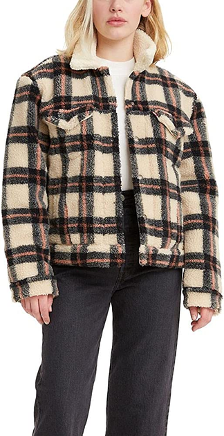 Женская куртка на молнии Levi's шерпа 1159770737 (Разные цвета, S) - изображение 1