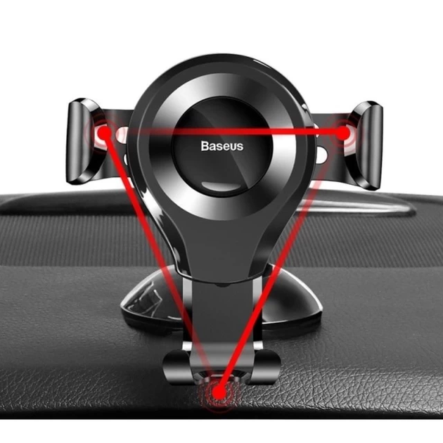 Автотримач для телефона Baseus Osculum Type Gravity Car Mount Black (SUYL-XP01) - Фото 5 Автотримач для телефона Baseus Osculum Type Gravity Car Mount Black (SUYL-XP01) - изображение 5