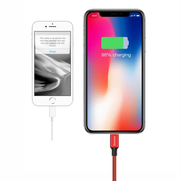 Кабель Baseus Yiven Cable For Apple 1.2M Red(W) (CALYW-09) - Фото 7 Кабель Baseus Yiven Cable For Apple 1.2M Red(W) (CALYW-09) - изображение 7
