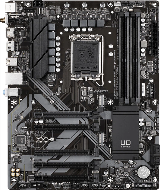 Материнська плата Gigabyte B760 DS3H AX DDR4 (s1700, Intel B760, PCI-Ex16) - Фото 1 Материнська плата Gigabyte B760 DS3H AX DDR4 (s1700, Intel B760, PCI-Ex16) - зображення 1