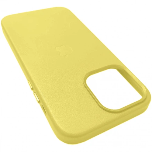 Чохол Leather Case для Apple iPhone 14 Pro (Yellow) - изображение 2