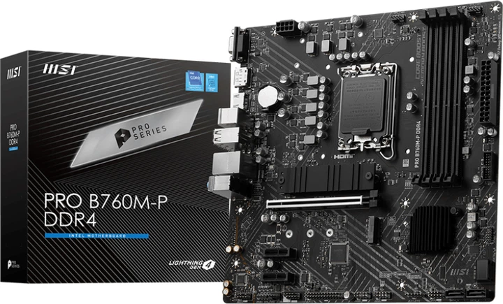 Płyta główna MSI PRO B760M-P DDR4 (s1700, Intel B760, PCI-Ex16) - Zdjęcie 5 Płyta główna MSI PRO B760M-P DDR4 (s1700, Intel B760, PCI-Ex16) - obraz 5