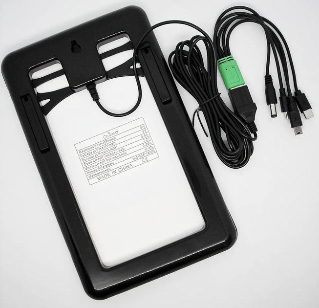 Сонячна панель для заряджання телефону CcLamps 3Вт із USB кабелем на 5 різних входів - Фото 6 Сонячна панель для заряджання телефону CcLamps 3Вт із USB кабелем на 5 різних входів - зображення 6