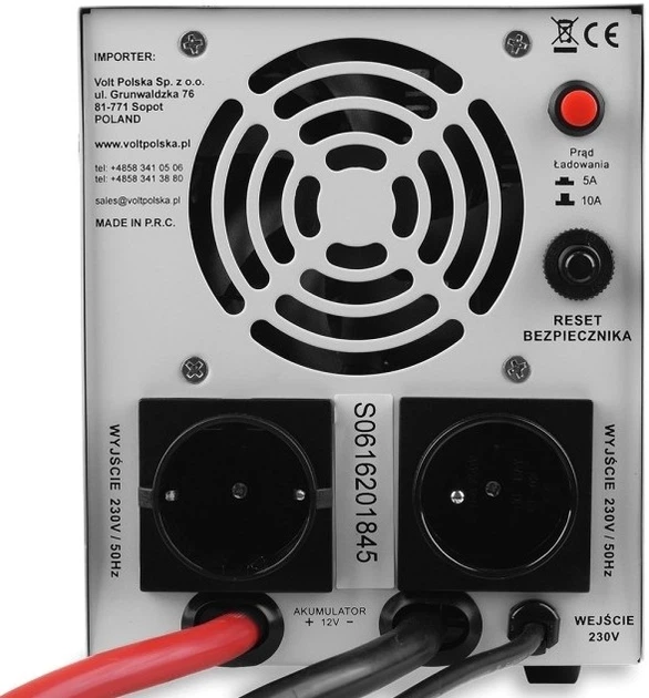 UPS Volt Polska SINUS PRO 800 E 12/230V 500/800W (3SP080012E) - obraz 3