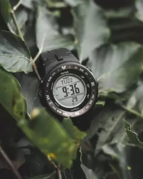 Мужские часы Casio PRG-330-1ER Черные с серым - изображение 6