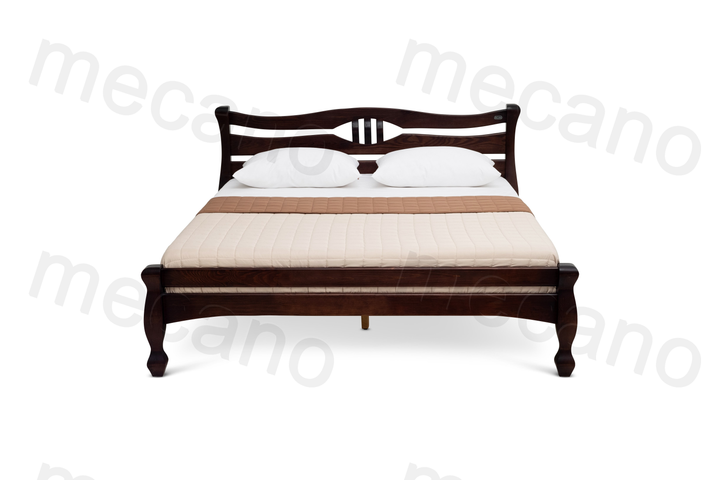 Двуспальная Кровать из дерева сосна 140*190 Кронос MECANO цвет Темный ...