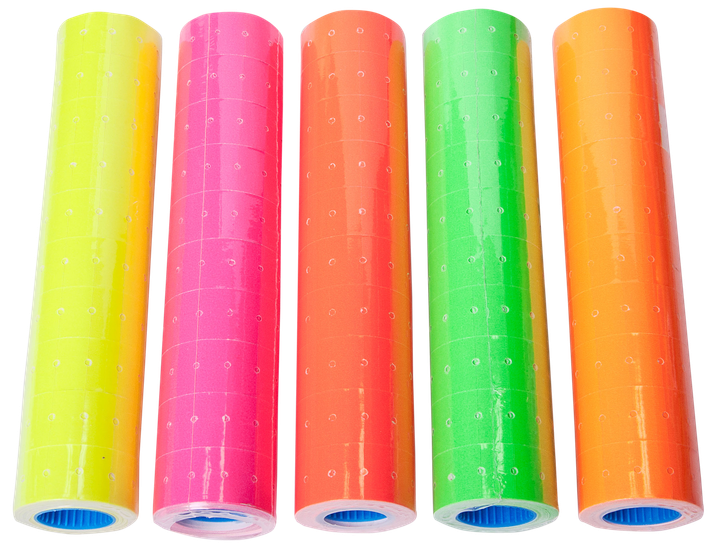 Ценник Buromax 22*12мм (500шт/6м) прямоугольный внешняя намотка желтый (BM.282101-08) - изображение 2