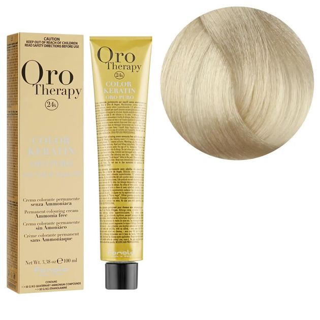 Крем-фарба для волосся 11.0 Keratin Oro Puro Fanola 100 мл - Фото 1 Крем-фарба для волосся 11.0 Keratin Oro Puro Fanola 100 мл - зображення 1