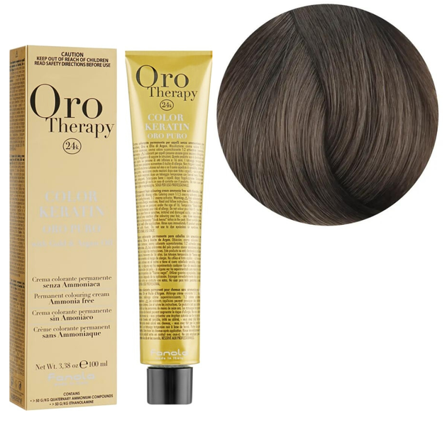 6.13 Крем-фарба Keratin Oro Puro Fanola 100 мл - Фото 1 6.13 Крем-фарба Keratin Oro Puro Fanola 100 мл - зображення 1