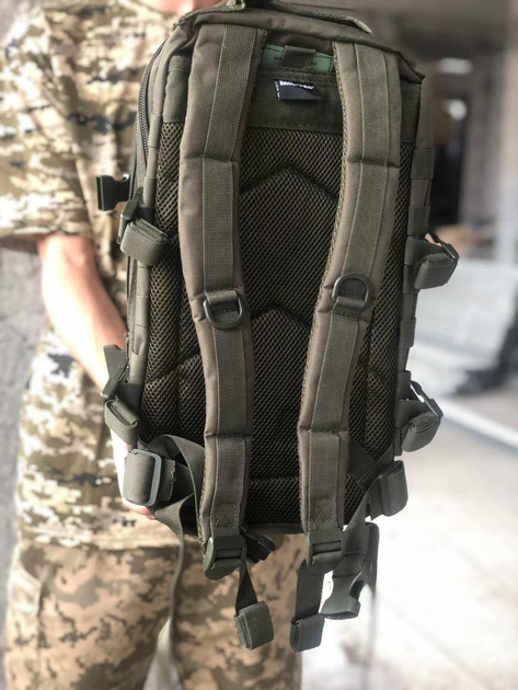 Тактический рюкзак MIL-TEC ASSAULT® SMALL 20 л. Olive, ОРИГИНАЛ, MIL-TEC масло - изображение 2