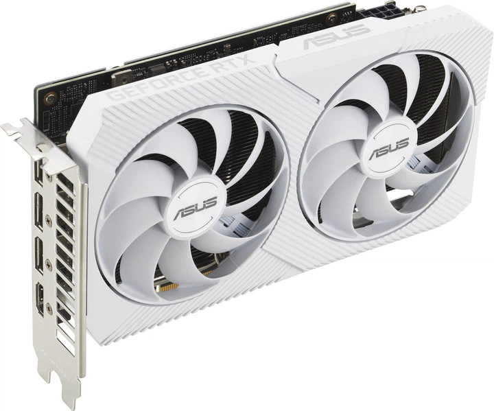 Видеокарта Asus PCI-Ex GeForce RTX 3060 Dual White OC Edition 8GB