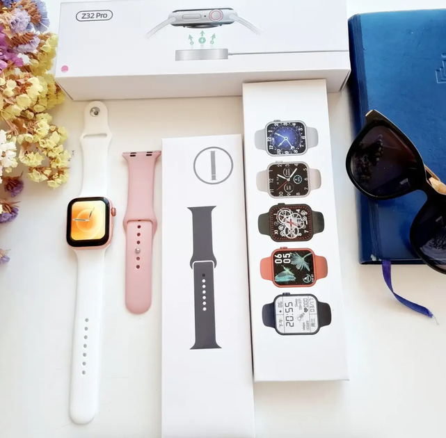Розумний смарт годинник Smart Watch 44mm Bluetooth LUX32 PRO Series 6 Aluminium + 2 РЕМІШКА (додаток RDFIT) PINK - зображення 5