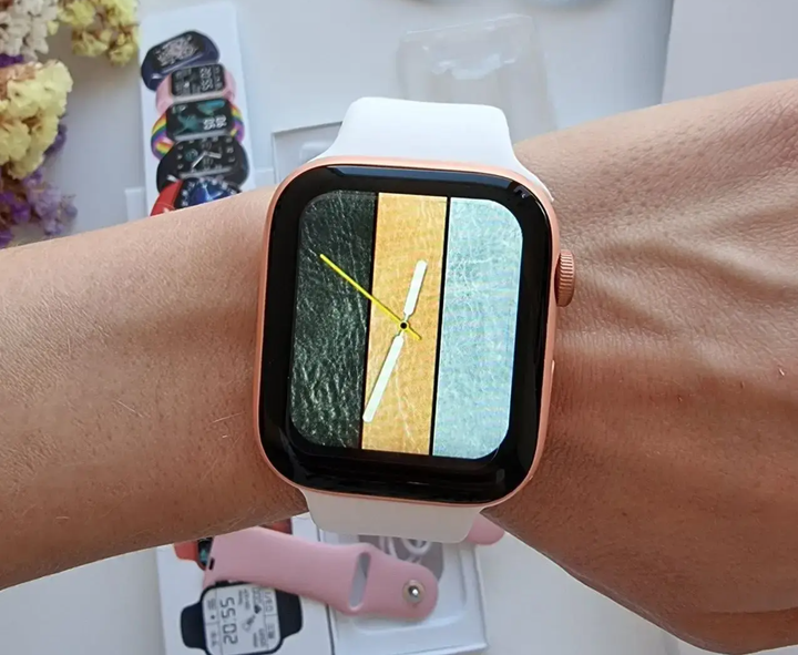 Розумний смарт годинник Smart Watch 44mm Bluetooth LUX32 PRO Series 6 Aluminium + 2 РЕМІШКА (додаток RDFIT) PINK - зображення 11