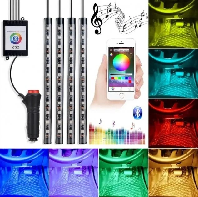 Универсальная RGB led подсветка с микрофоном APP с управлением со смартфона - изображение 2