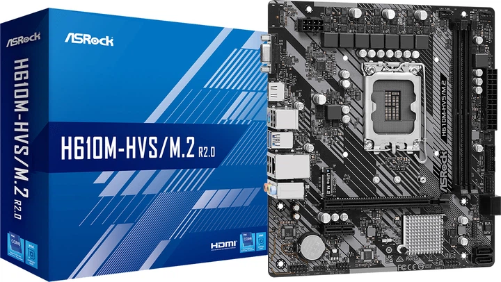 Материнська плата ASRock H610M-HVS/M.2 R2.0 (s1700, Intel H610, PCI-Ex16) - зображення 5