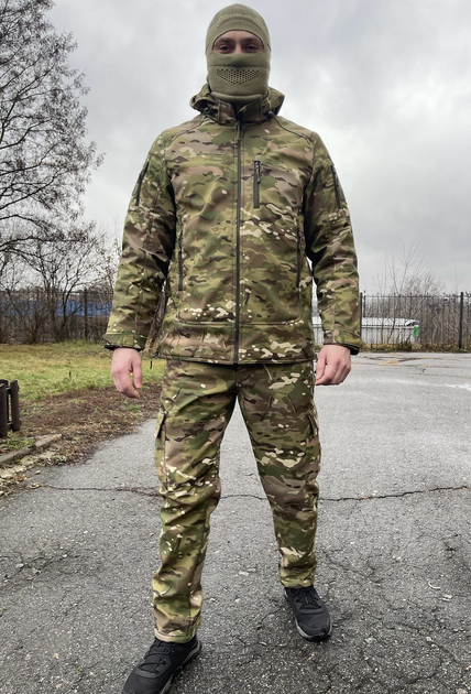 Військова форма Tactical Softshell (Мультікам) Combat L 1110349 - изображение 1