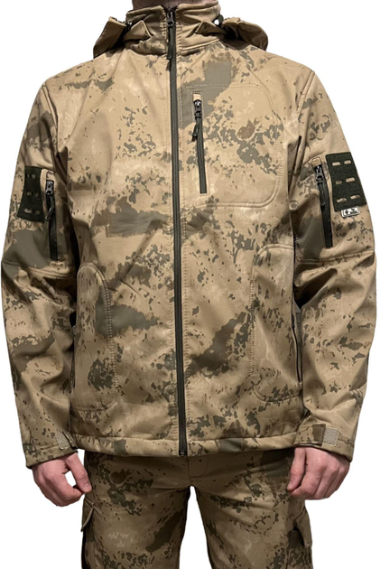 Куртка Softshell (світлий камуфляж) Flas Tactical 3XL(54) 10300685840 - зображення 2