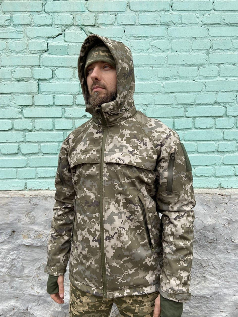 Куртка зимова військова тактична Дюспо Піксель 56-58 - изображение 1