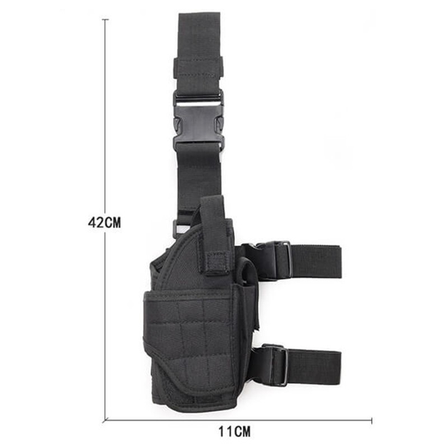 Кобура набедренная Smartex 3P Tactical ST-063 black (ST237) - изображение 2