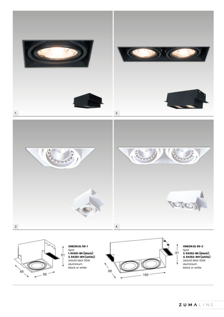 Світильник точковий Zuma Line 94361-WH ONEON DL 50-1 - Фото 3 Світильник точковий Zuma Line 94361-WH ONEON DL 50-1 - зображення 3