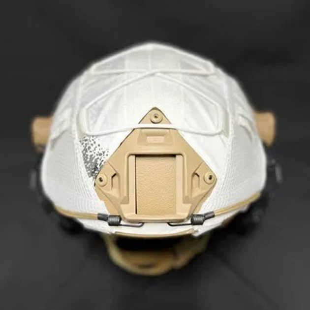Кавер на баллистический шлем (каску) типа Fast Белый мультикам - изображение 1