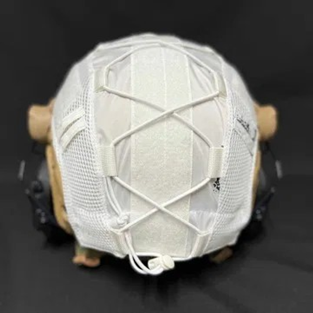 Кавер на баллистический шлем (каску) типа Fast Белый мультикам - изображение 2